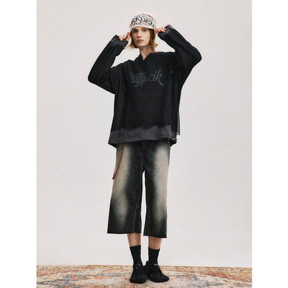 Hollow out mesh spliced sweatshirt for men and women | MuddyStock Originals MuddyStock