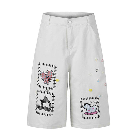 Loose Straight Wide Leg Cropped Pants For Women | MuddyStock Originals White