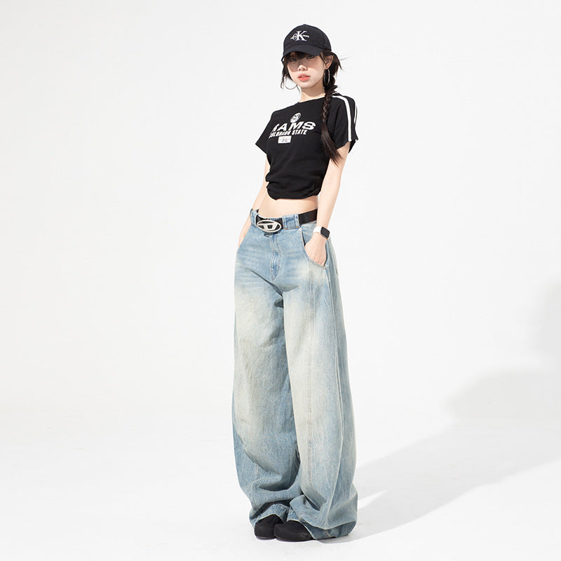Retro Loose Denim Pants For Women | MuddyStock Originals MuddyStock