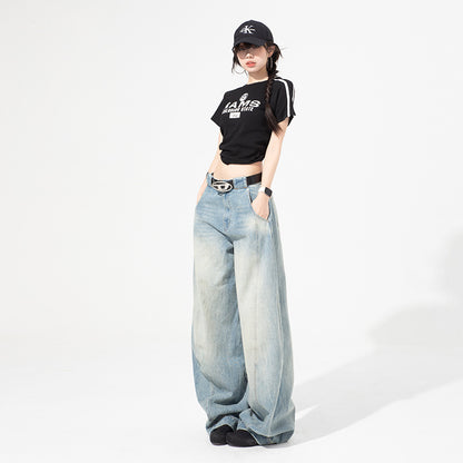Retro Loose Denim Pants For Women | MuddyStock Originals MuddyStock