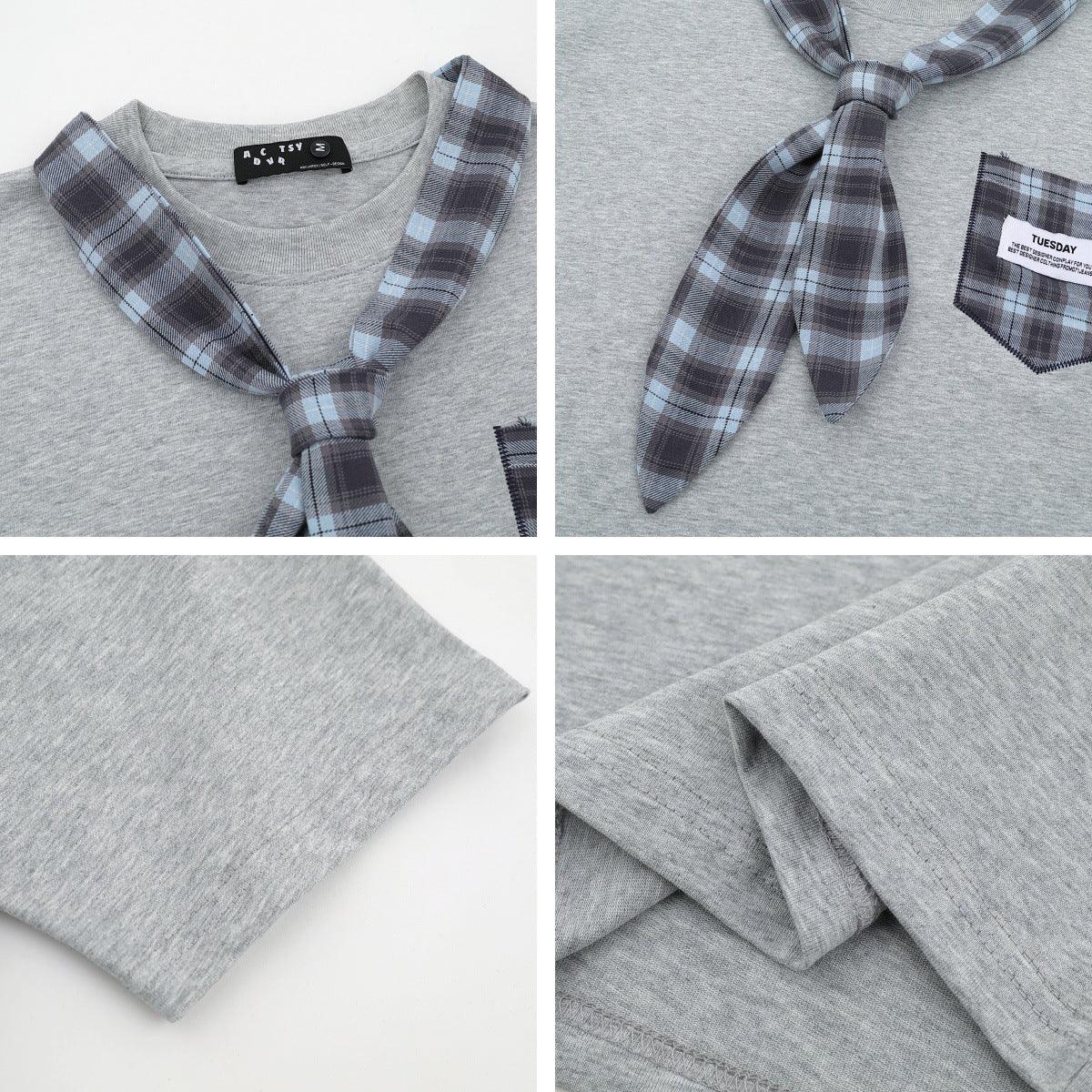 Splicing tie short sleeved T-shirt For Men | MuddyStock Originals eprolo