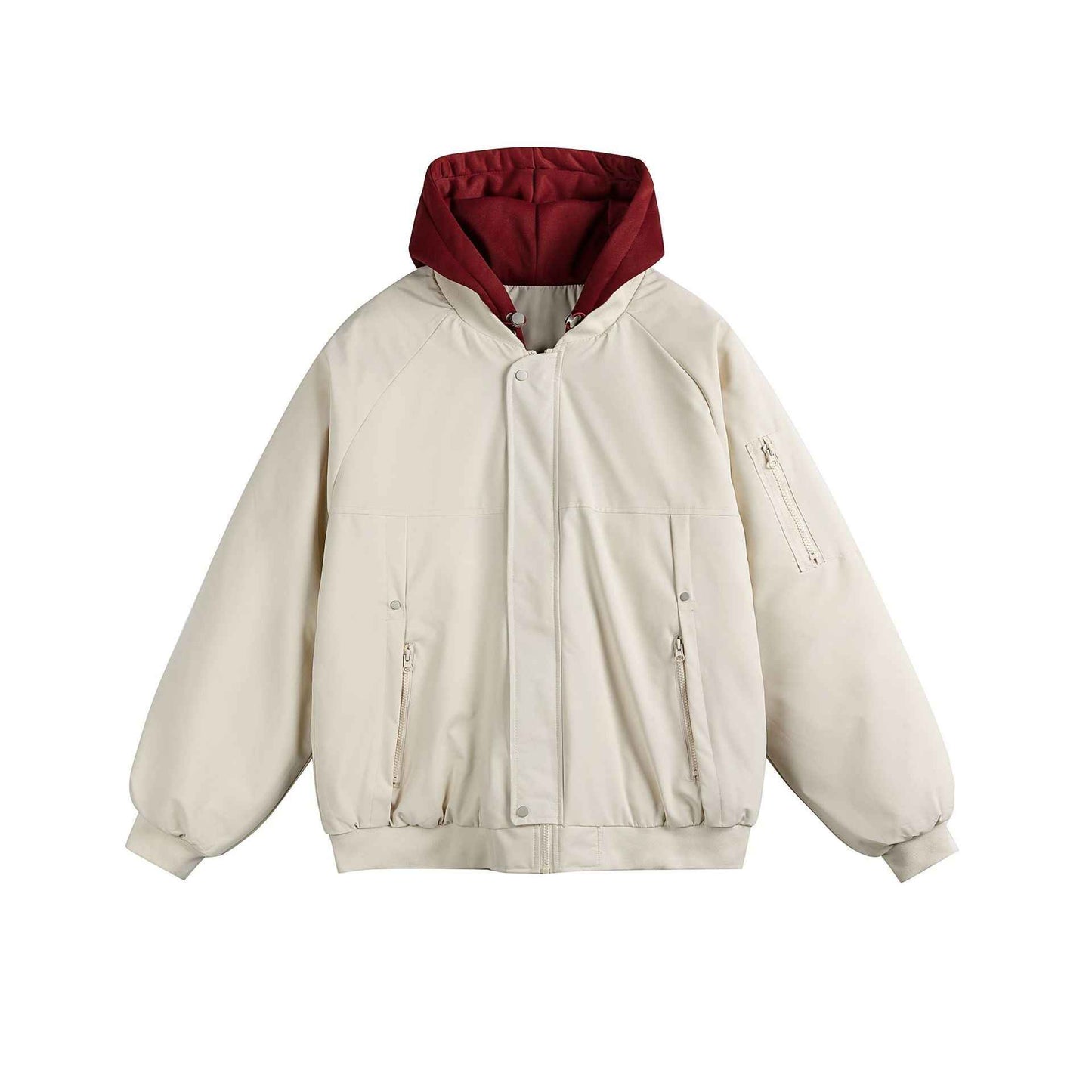 Two-piece Design Thick Warm Cotton Coat For Men And Women | MuddyStock Originals Beige MuddyStock