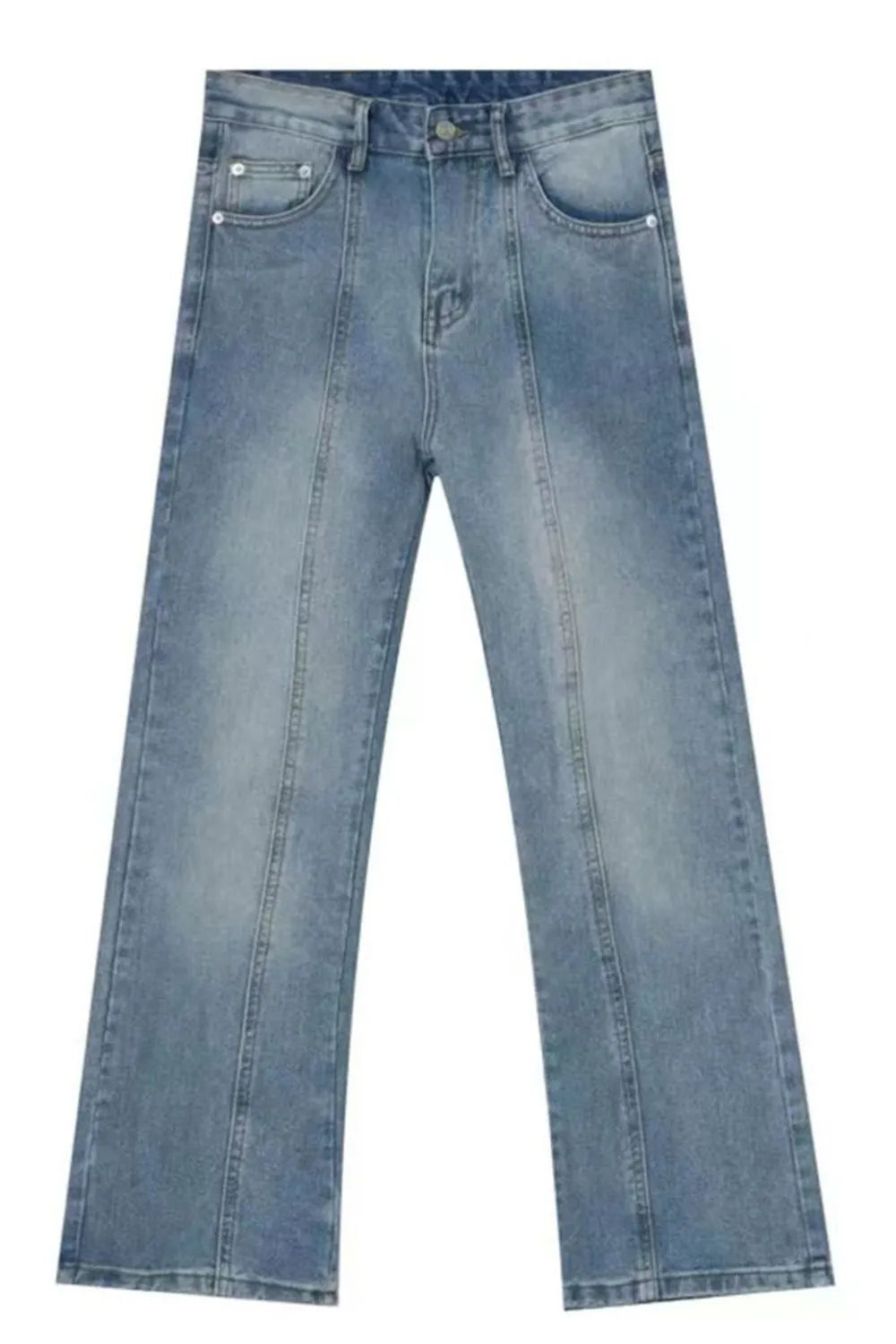 Raw Hem Jeans with Pockets For Men | MuddyStock Originals Blue MuddyStock