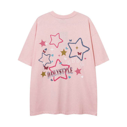 Letter printed loose fitting women's T-shirt | MuddyStock Originals MuddyStock