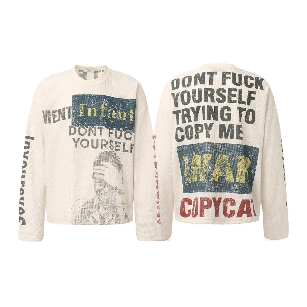 Street Style High-Street Unique Pattern Long Sleeve T-Shirt For Men And Women | MuddyStock Originals eprolo