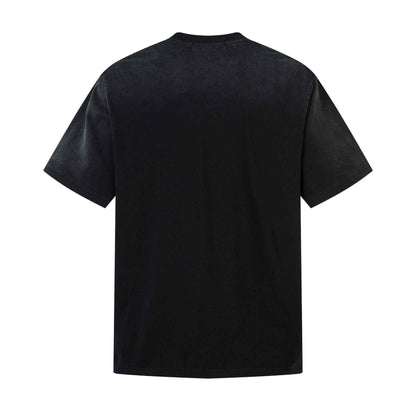 Washed Heavyweight Letter Print Short Sleeve T-Shirt For Men | MuddyStock Originals MuddyStock