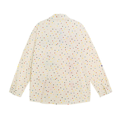 Cartoon polka dot long sleeved shirt