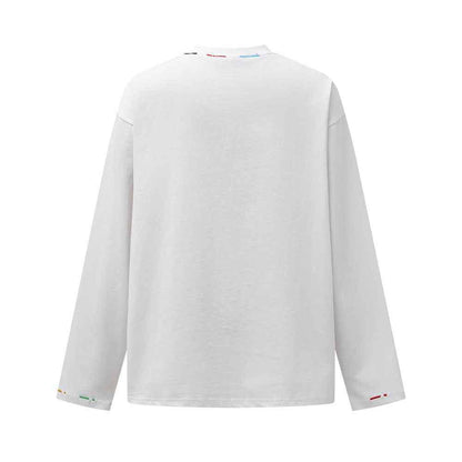 Alphabet Printed Long Sleeve T-shirt For Men And Women | MuddyStock Originals