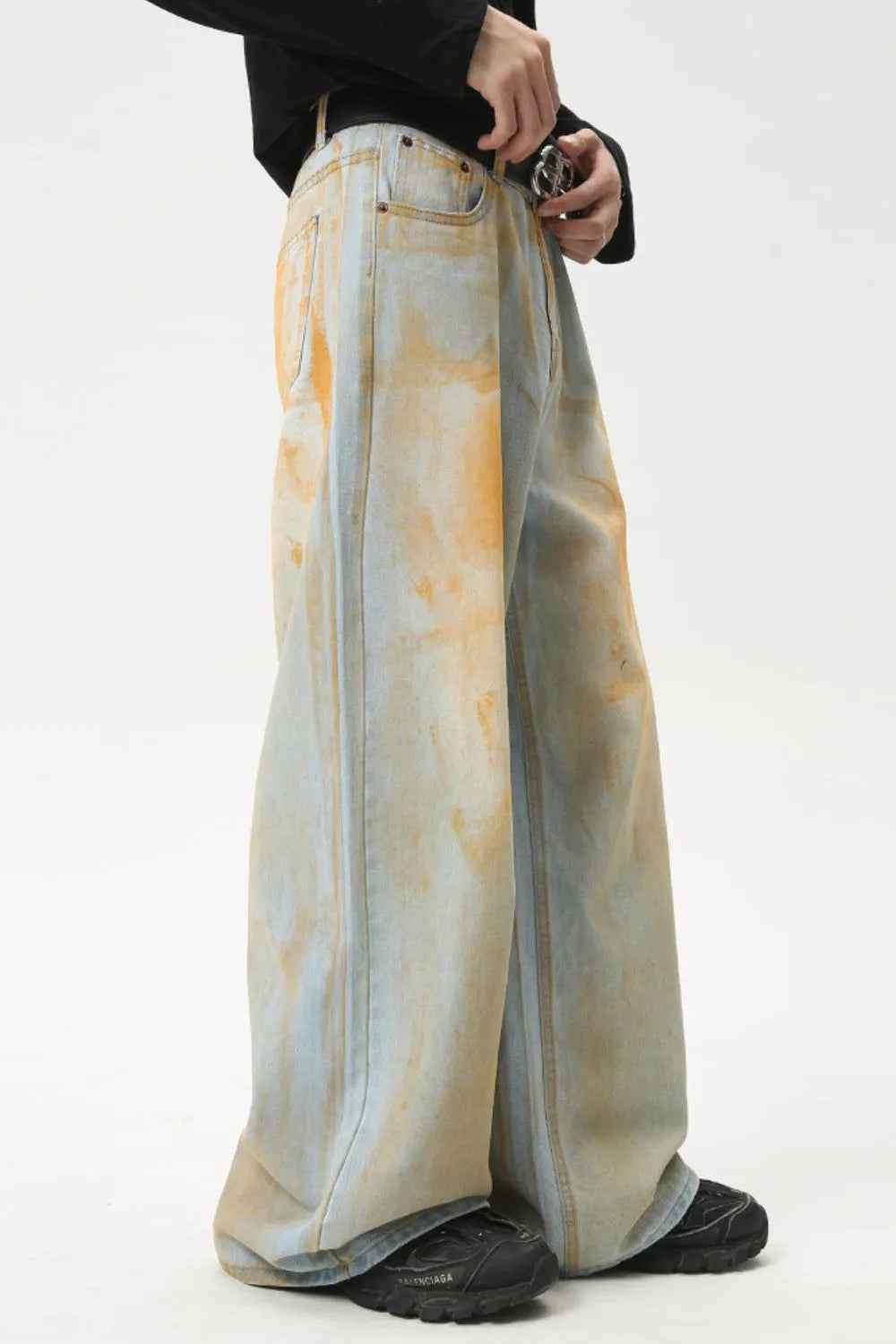 Waste Soil Wide Leg Jeans For Men | MuddyStock Originals MuddyStock