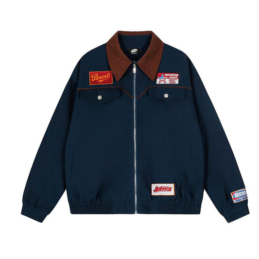 Campus style embroidered jacket for men and women | MuddyStock Originals MuddyStock