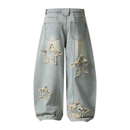 Frayed Star Wide Leg Pants for Women | MuddyStock Originals