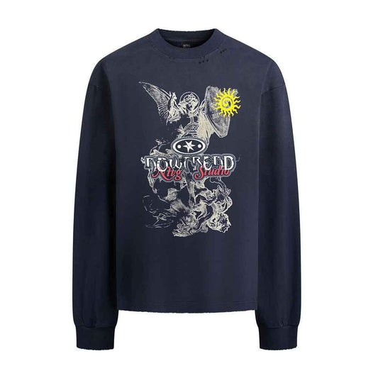 Printed long sleeved T-shirt For Men | MuddyStock Originals