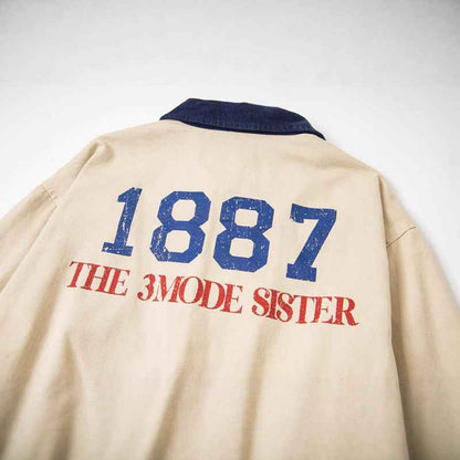 Vintage Flag Letter Printed Jacket For Men And Women | MuddyStock Originals MuddyStock