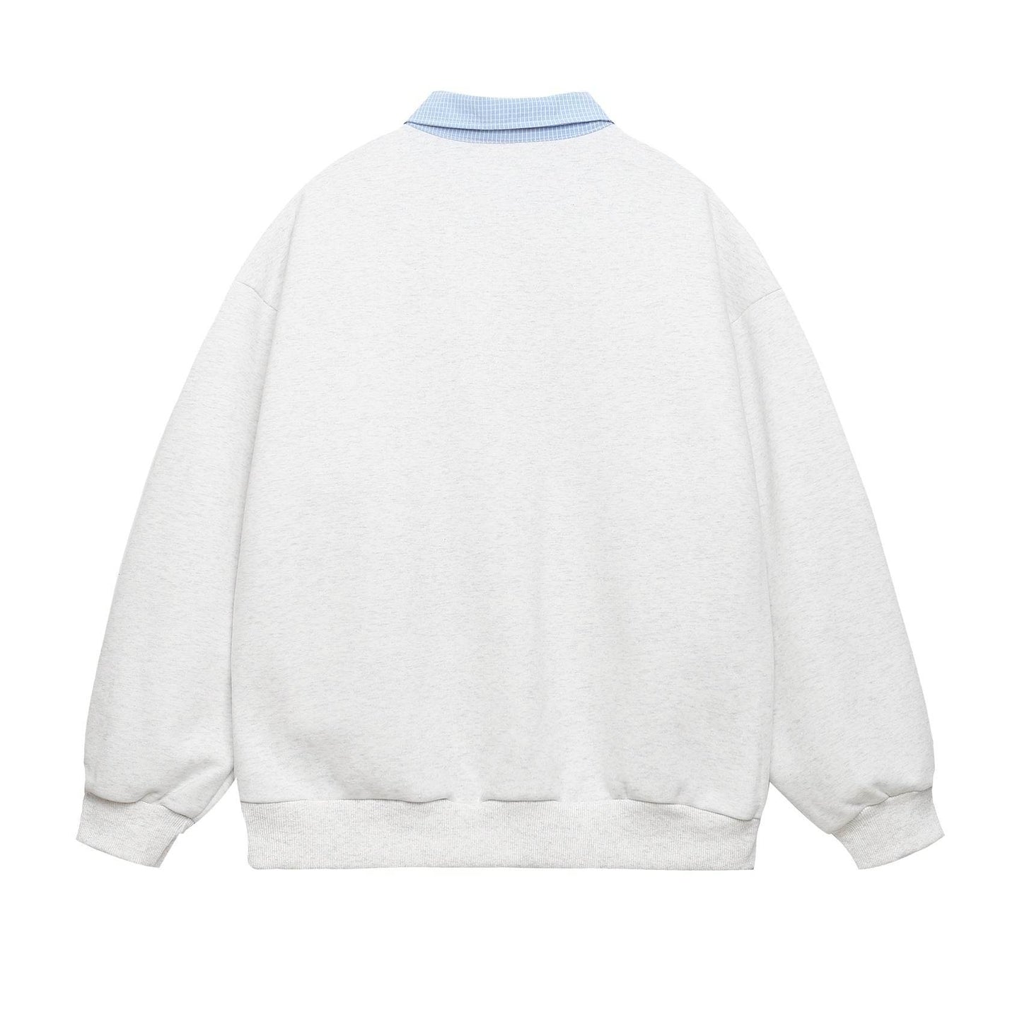 Spliced Fake Two-Piece Floral Letter Print Sweatshirt For Men And Women | MuddyStock Originals MuddyStock
