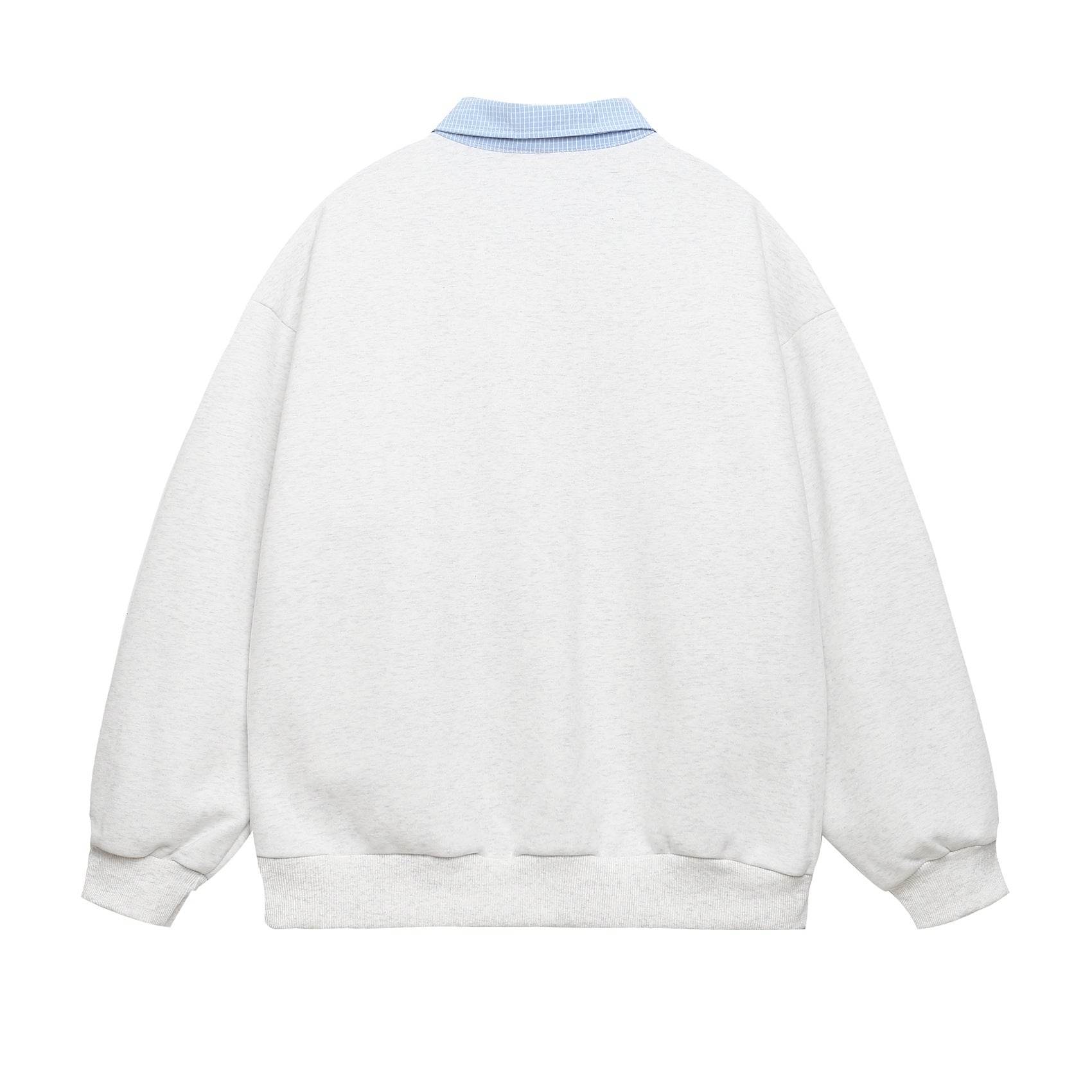 Spliced Fake Two-Piece Floral Letter Print Sweatshirt For Men And Women | MuddyStock Originals MuddyStock