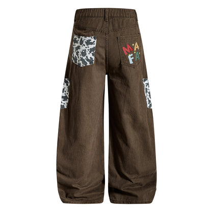 Long Pants Men's Loose Couple Casual Stylish Wide Leg Pants