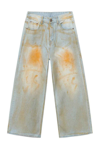 Waste Soil Wide Leg Jeans For Men | MuddyStock Originals Light MuddyStock