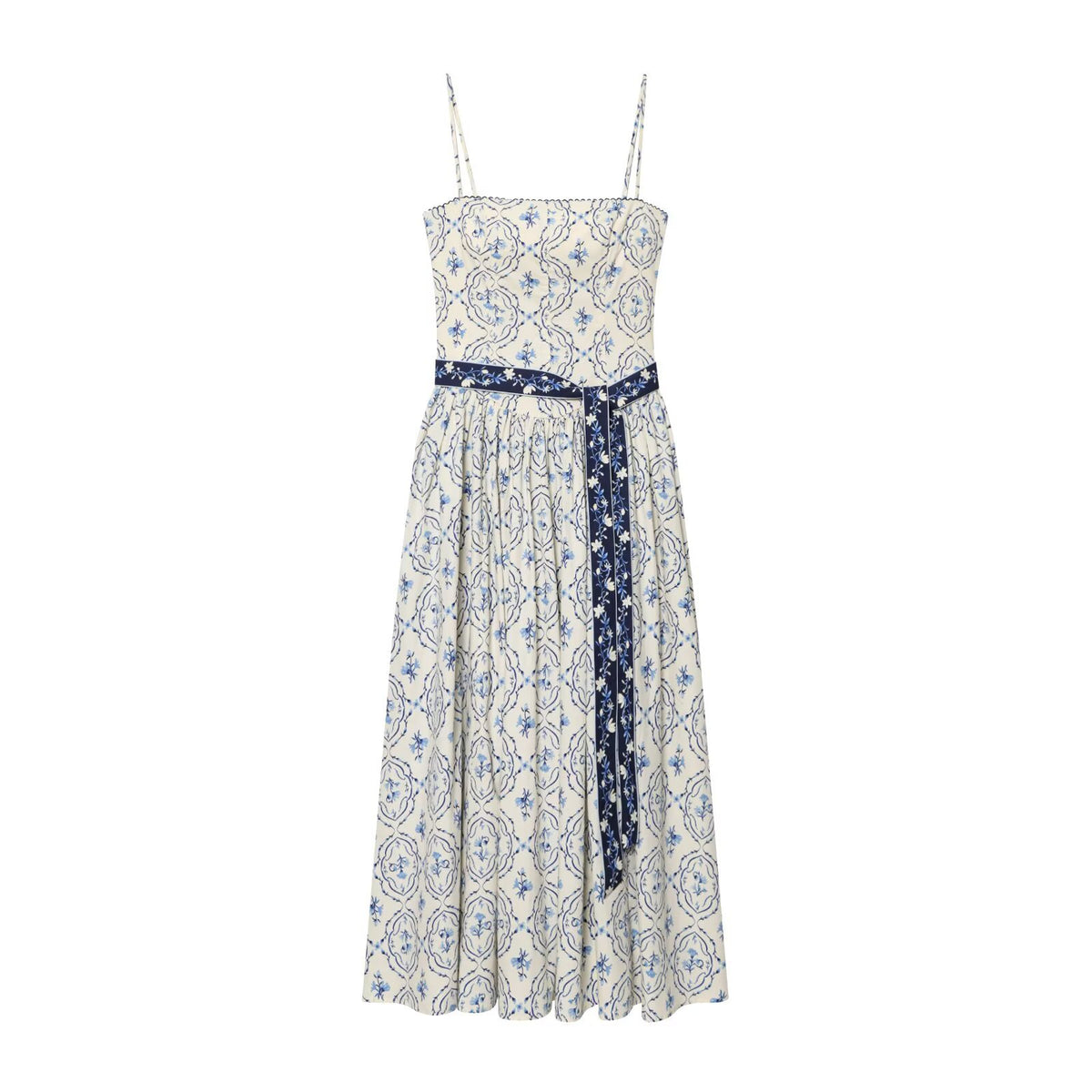 Retro printed suspender dress for women | MuddyStock Originals