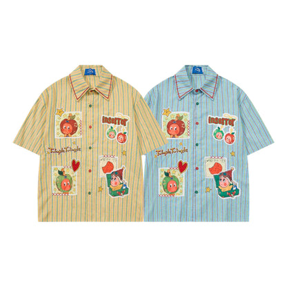 Apple Doll Cute Short Sleeve Shirt For Women | MuddyStock Originals