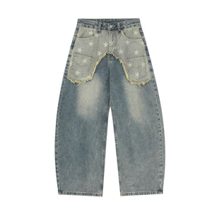 Old star curved knife jeans for women | MuddyStock Originals Blue