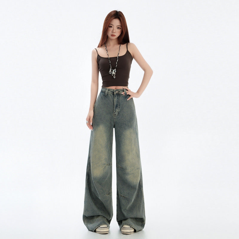 Wide Leg Straight Leg Denim Pants for Women | MuddyStock Originals MuddyStock