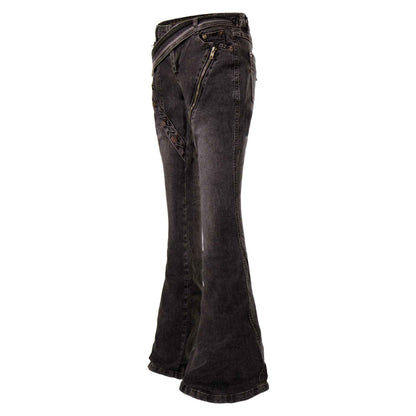 Heavy Industry Deconstructed Zipper Jeans For Women | MuddyStock Originals