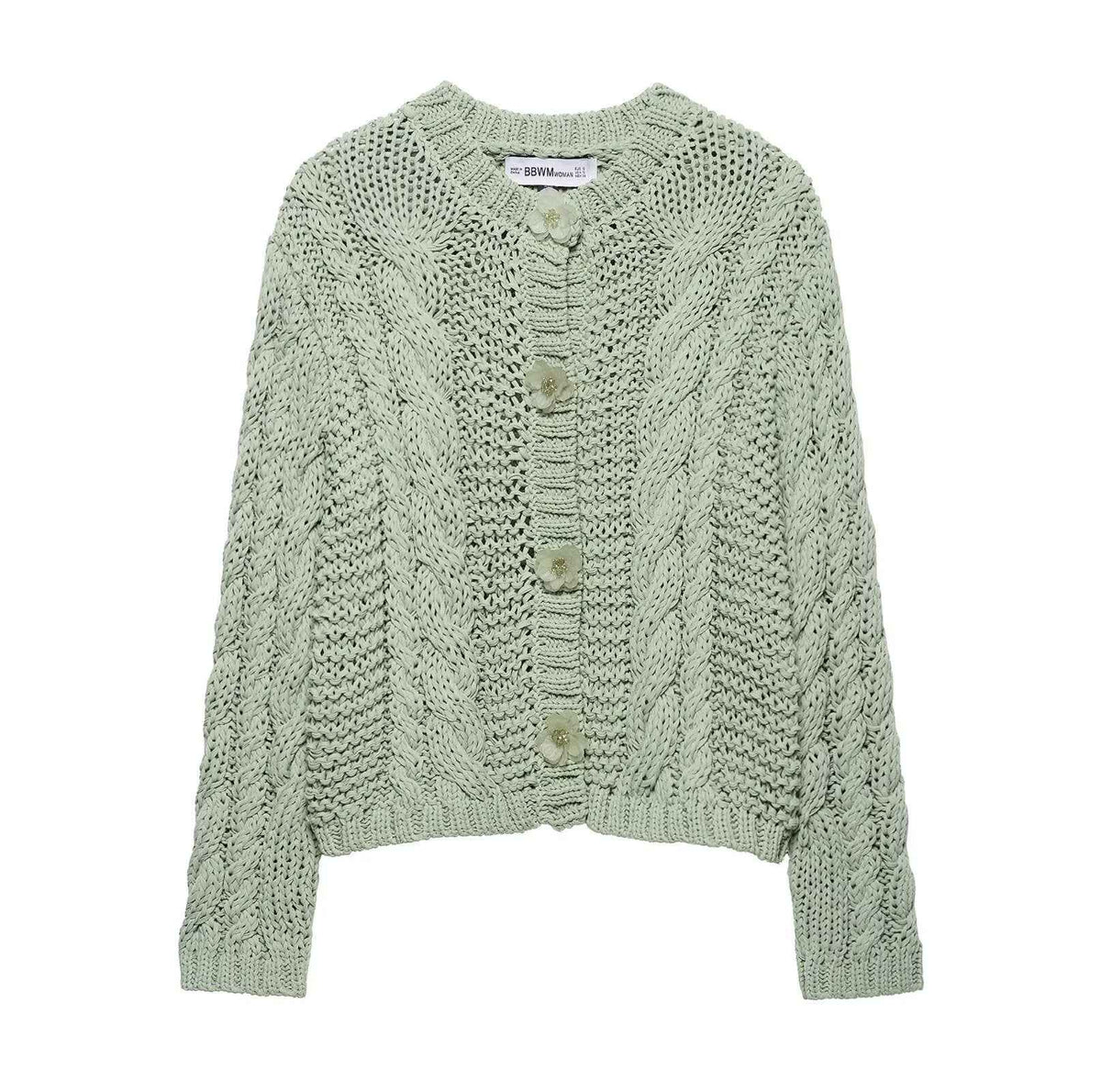 Flower breasted knitted seater top for women | MuddyStock Originals