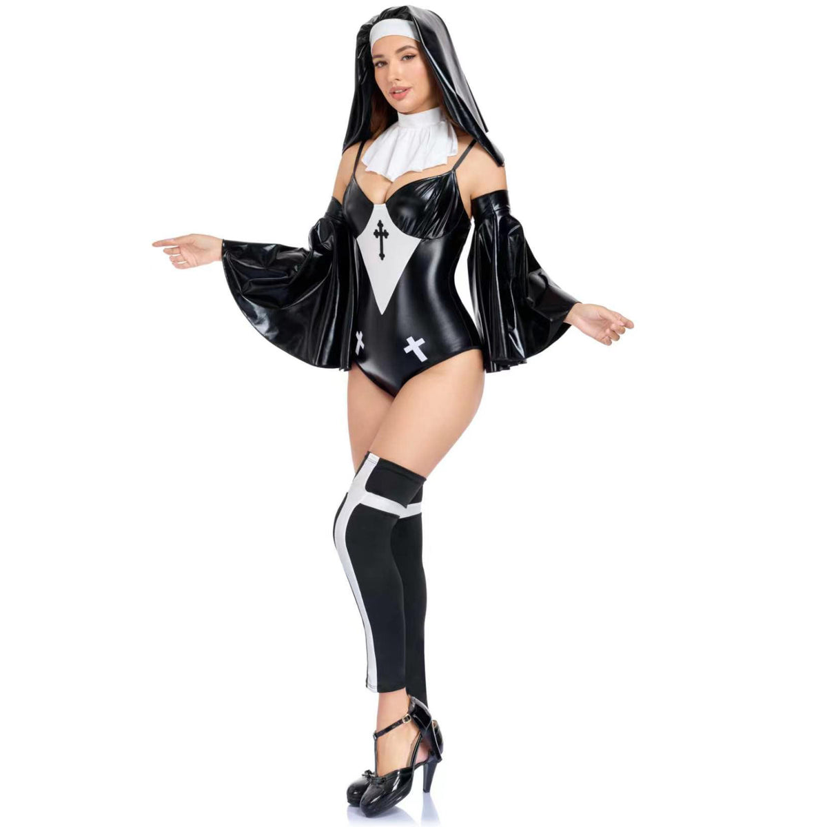 Nun Cosplay Costume For Halloween Party