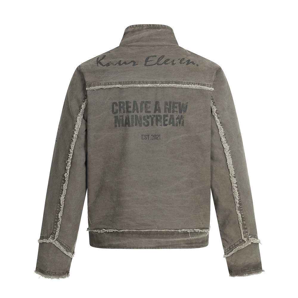 Make an old letter printed jacket | MuddyStock Originals