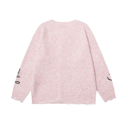 Cat knot jacquard sweater for women | MuddyStock Originals