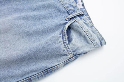 Women's Front Slit Long Denim Skirt | MuddyStock Originals