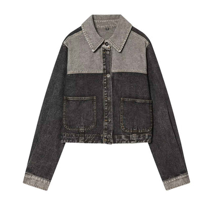 Spring denim jacket+rolled denim jeans for women | MuddyStock Originals