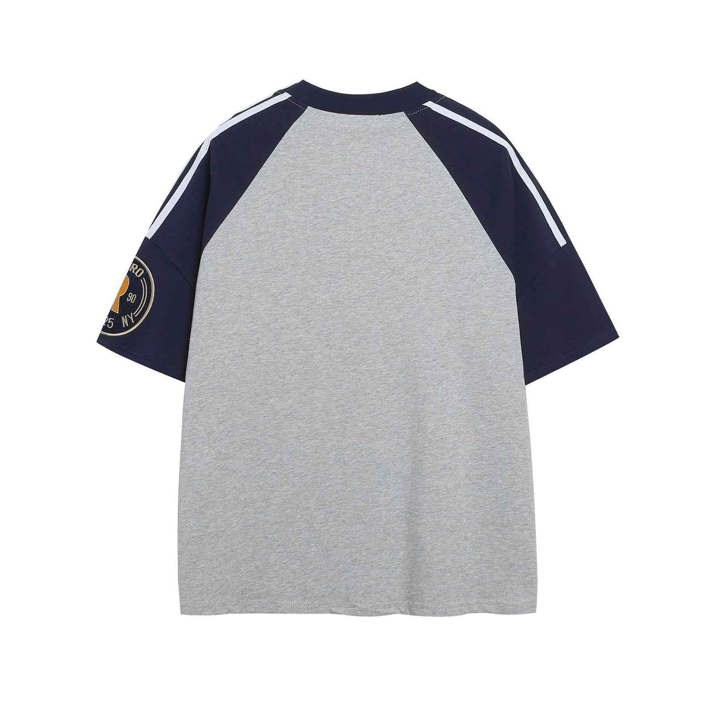 Color Block Letter Print Raglan Short Sleeve T-Shirt for Men and Women | MuddyStock Originals MuddyStock