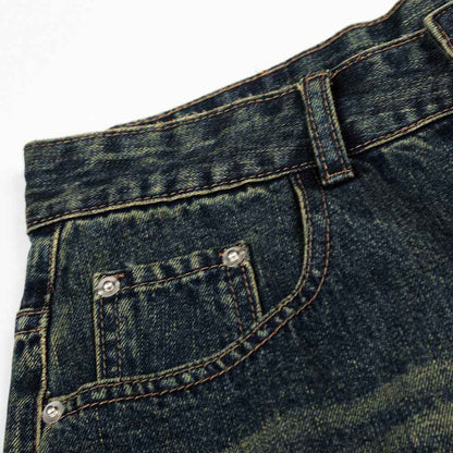 Loose denim cropped pants for men and women | MuddyStock Originals