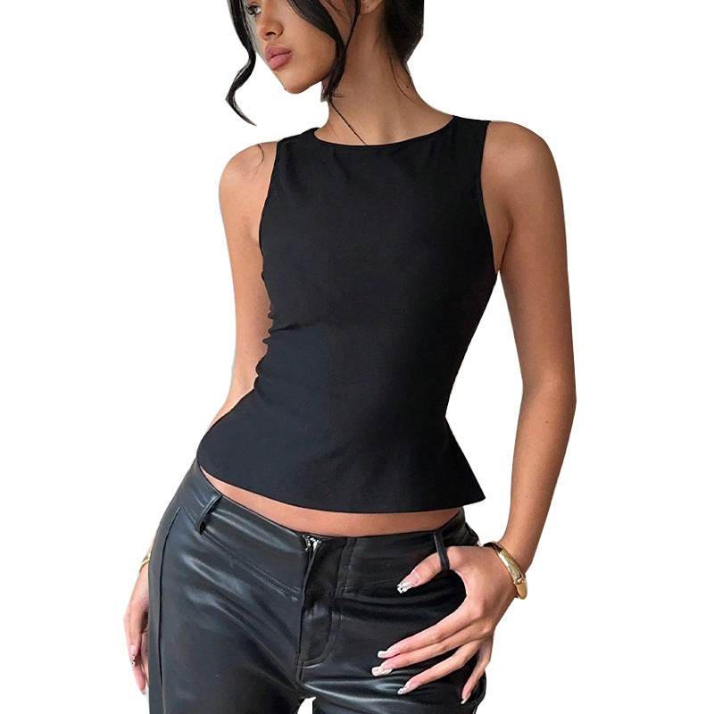Small vest elastic sleeveless slim fit top for women | MuddyStock Originals MuddyStock