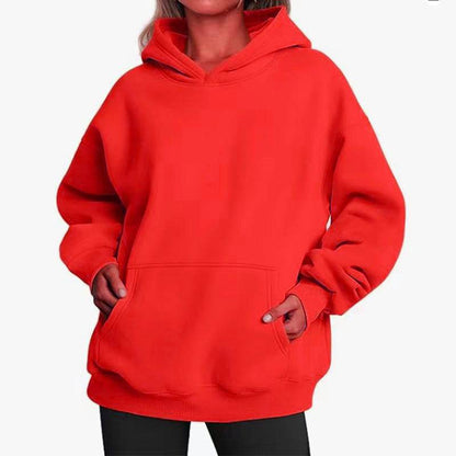 Hooded Sweatshirt with Pockets For Women | MuddyStock Originals Red MuddyStock