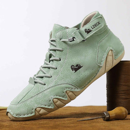High-top martin men's shoes apple green