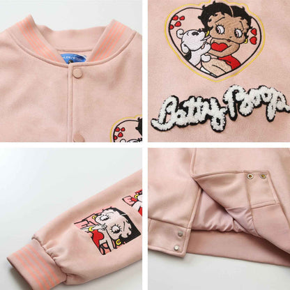 Cartoon Flocking Loose Casual Jacket | MuddyStock Originals