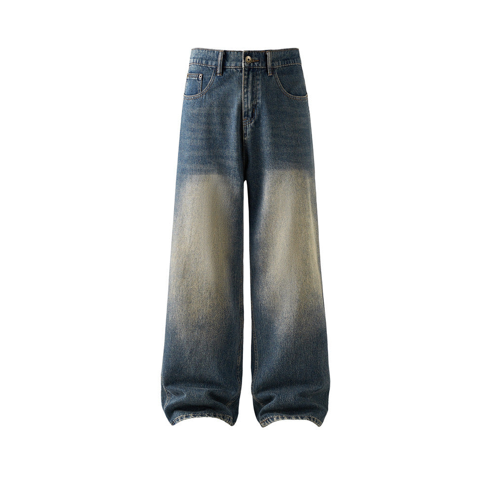 Retro Men's Dyed Straight Leg Jeans | MuddyStock Originals Vintage Blue eprolo