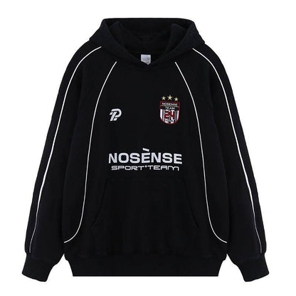 Men's Football Club Sports Hooded Sweatshirt | MuddyStock Originals Black MuddyStock