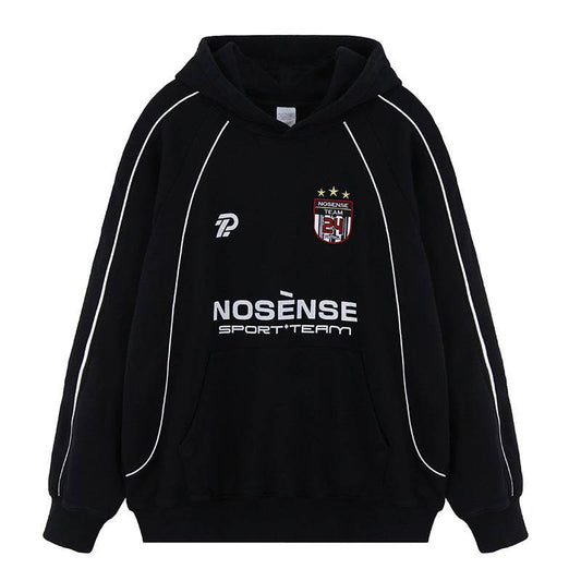 Men's Football Club Sports Hooded Sweatshirt | MuddyStock Originals Black MuddyStock