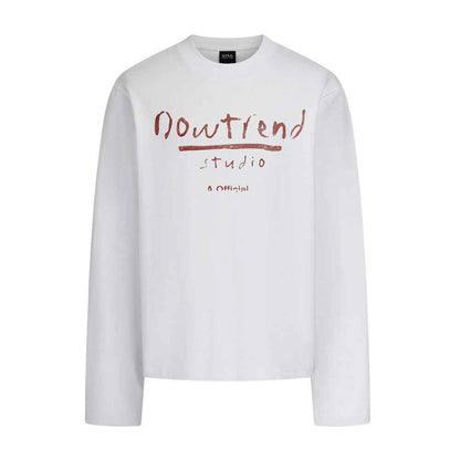 Simple letter printed long sleeved shirt for men | MuddyStock Originals eprolo