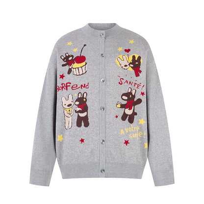 Loose Casual Knit Sweater For Women | MuddyStock Originals Gray eprolo
