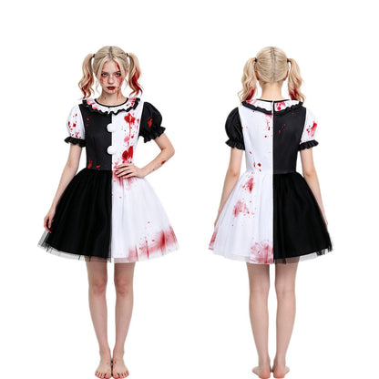 Women's Cosplay Horror Clown Dress