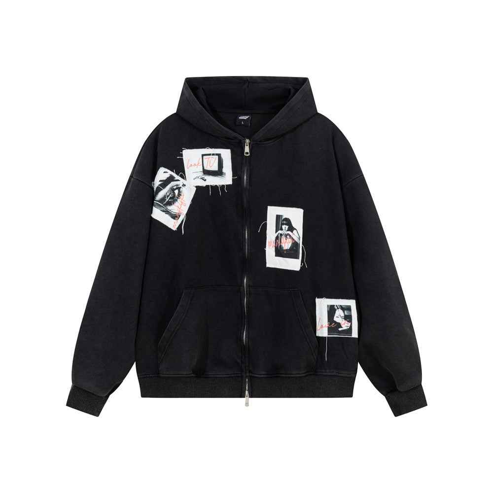 Color blocking washed hoodie for men and women | MuddyStock Originals