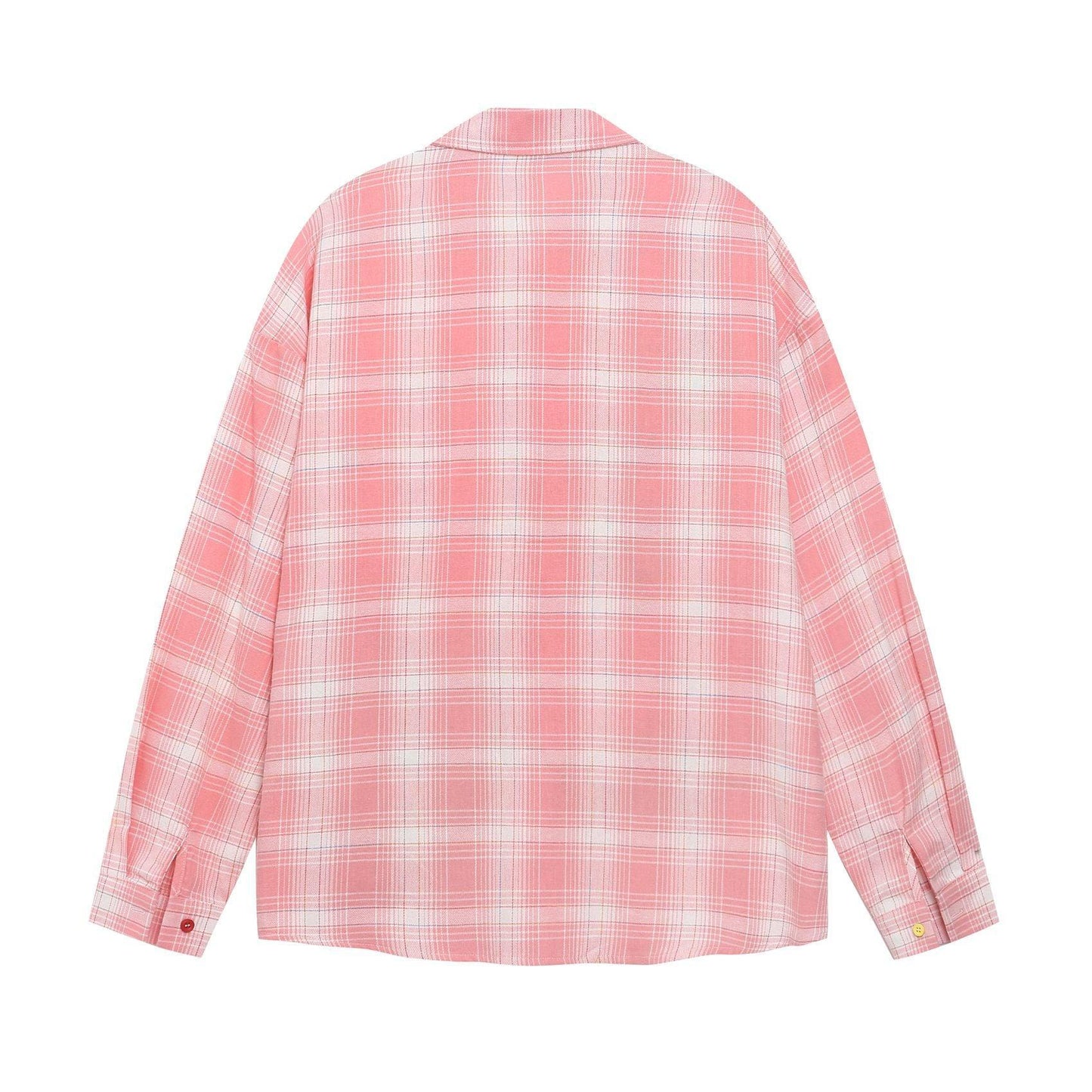 Checkered Turn-Down Collar Long Sleeve Shirt For Women | MuddyStock Originals