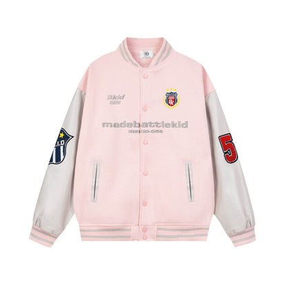 Baseball jacket for men and women | MuddyStock Originals Pink MuddyStock