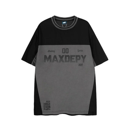 Retro Colorblock Sports Quick-Dry Short-Sleeve T-Shirt for Men and Women | MuddyStock Originals Gray eprolo