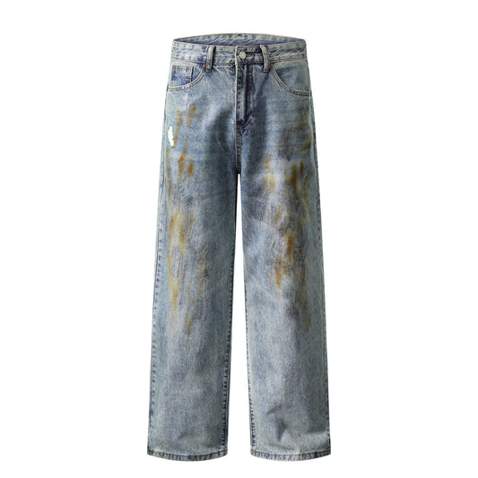 Streetwear Washed Distressed Denim Jeans For Men And Women | MuddyStock Originals MuddyStock