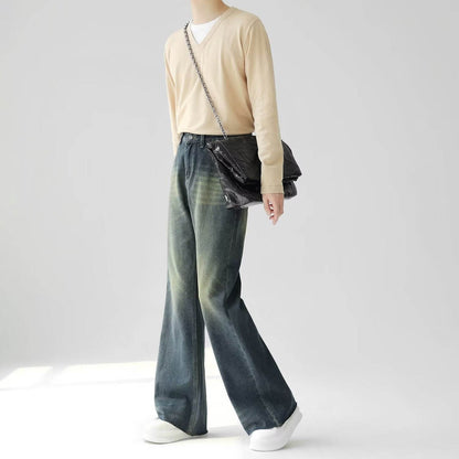 Vintage washed distressed flared jeans for men | MuddyStock Originals MuddyStock